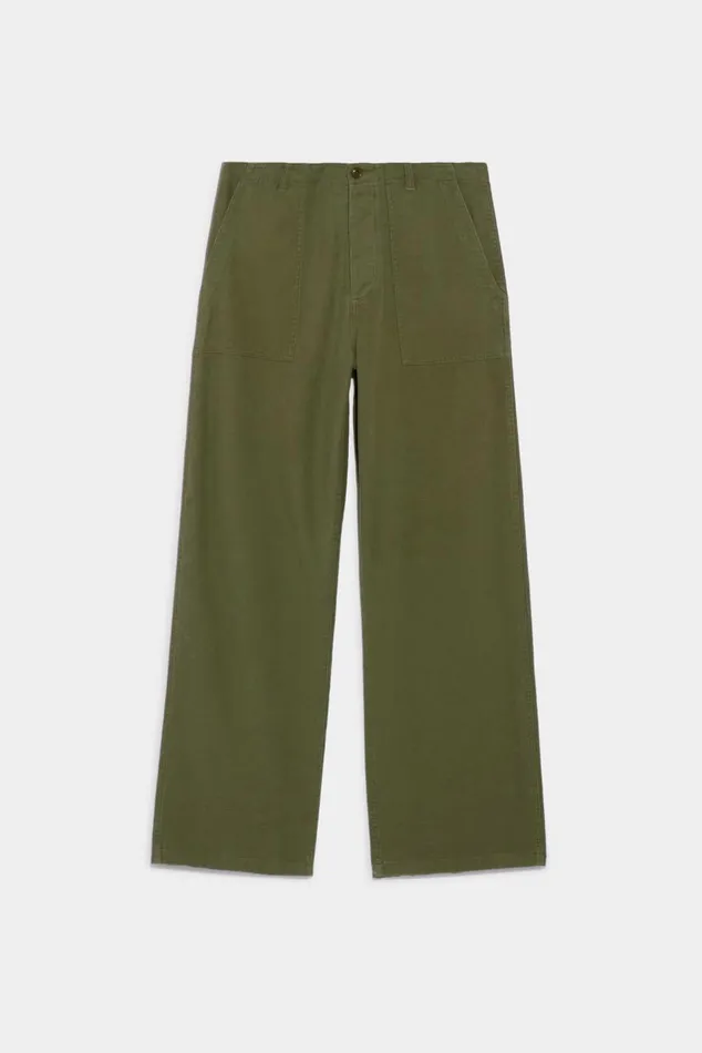 Wide Leg Utility Pant 8211 Olive Women R13 Pants and Shorts