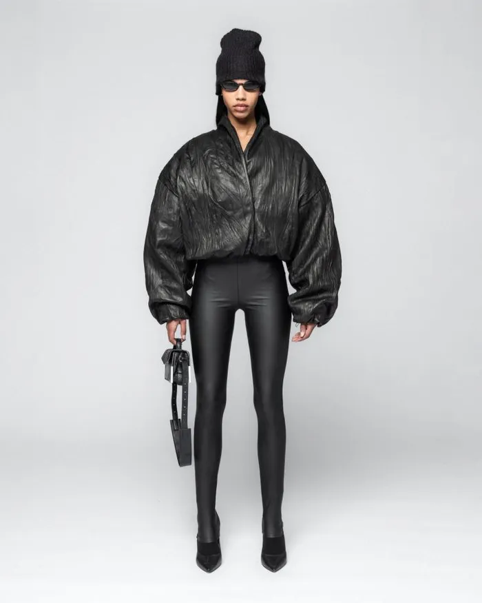 Women Coats And Jackets Han Kjbenhavn Crinkle Leather Bomber Jacket 8211 Black Women Coats And Jackets Han Kjbenhavn Crinkle Leather Bomber Jacket 8211 Black