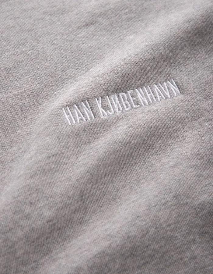 Women Sweatshirts Han Kjbenhavn Bulky Crew 8211 Grey Logo Women Sweatshirts Han Kjbenhavn Bulky Crew 8211 Grey Logo
