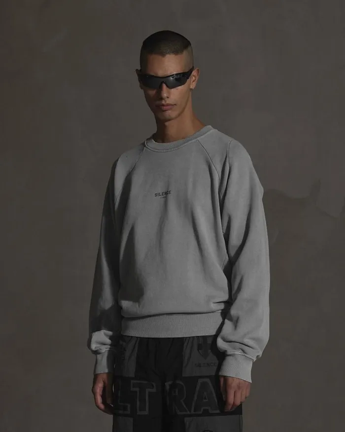 Women Sweatshirts Han Kjbenhavn Raglan Crewneck 8211 Steel Grey