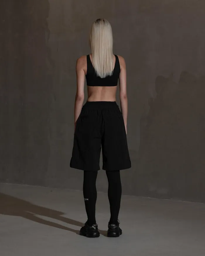 Women Tshirts Han Kjbenhavn Technical Cropped Tank Top 8211 Anthracite Black