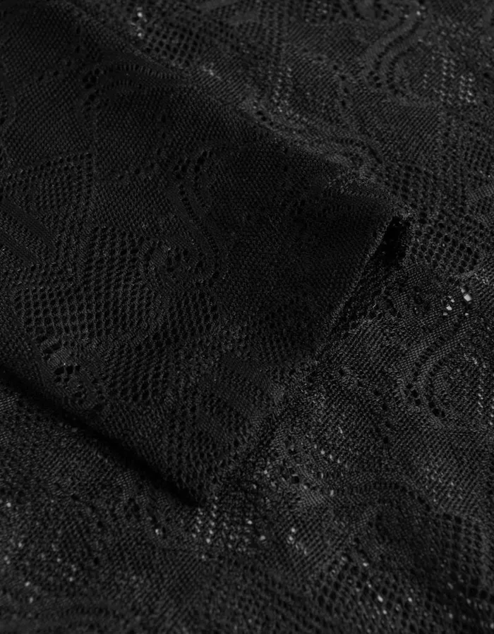 Women Tops Han Kjbenhavn Lace Monogram Long Sleeve 8211 Black