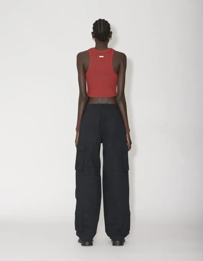Women Tops Han Kjbenhavn Ribbed Cropped Racer Top