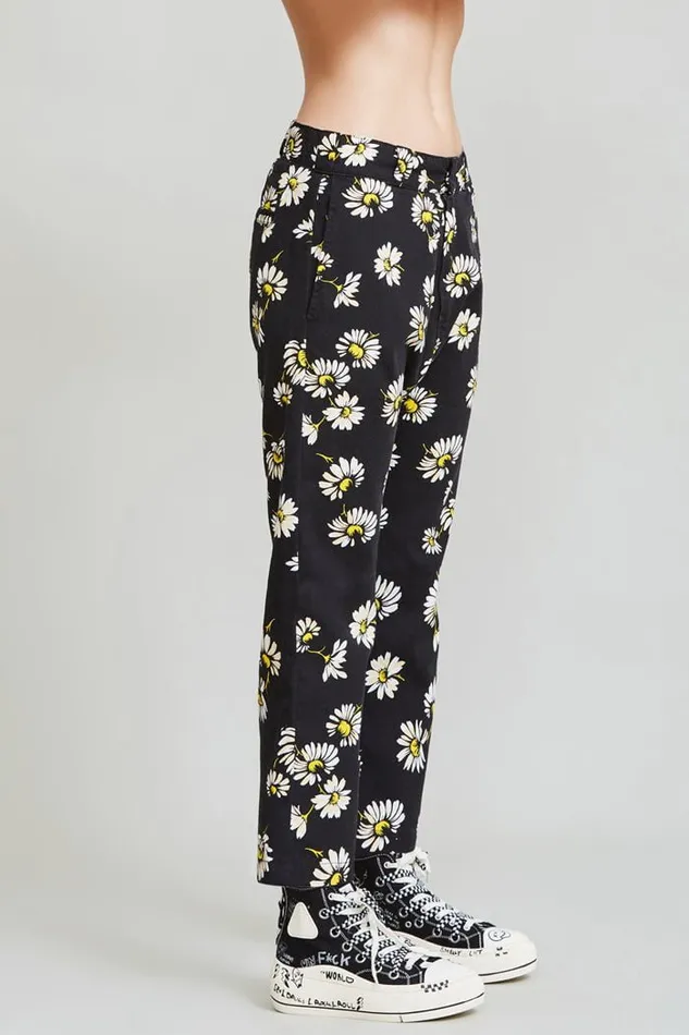 Workwear Drop 8211 Daisy On Black Official Site Women R13 Pants and Shorts
