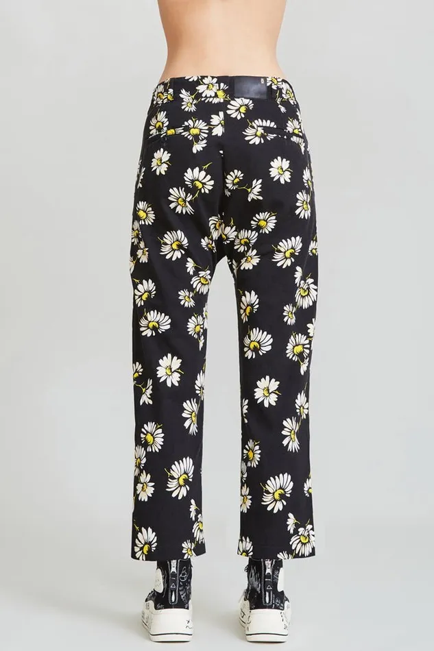 Workwear Drop 8211 Daisy On Black Official Site Women R13 Pants and Shorts