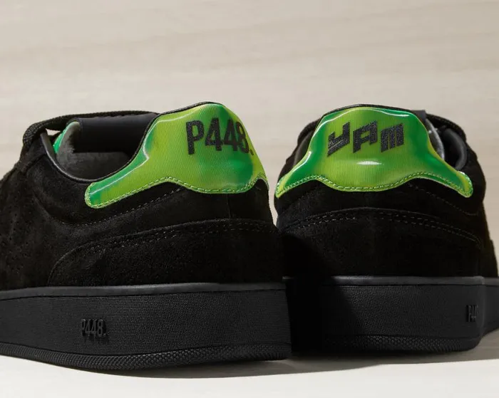 Yam BlackNeon Green WomenMen P448 Low Tops Yam BlackNeon Green WomenMen P448 Low Tops