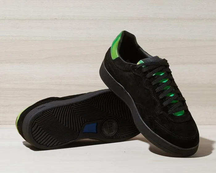 Yam BlackNeon Green WomenMen P448 Low Tops Yam BlackNeon Green WomenMen P448 Low Tops