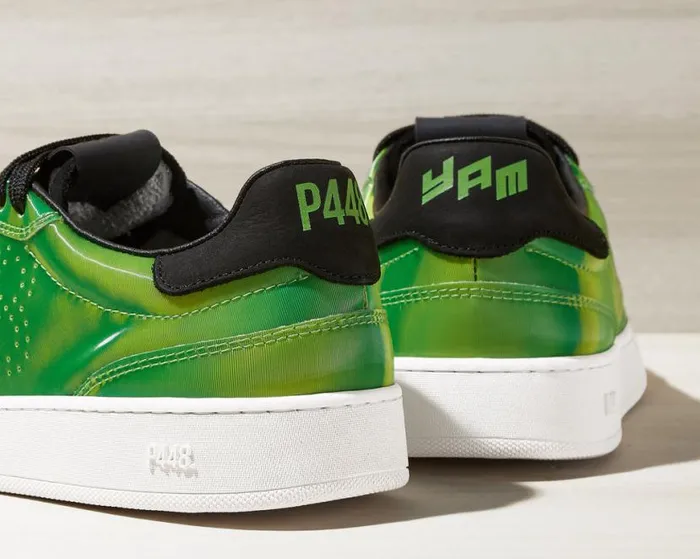 Yam Neon GreenBlack WomenMen P448 Low Tops Yam Neon GreenBlack WomenMen P448 Low Tops