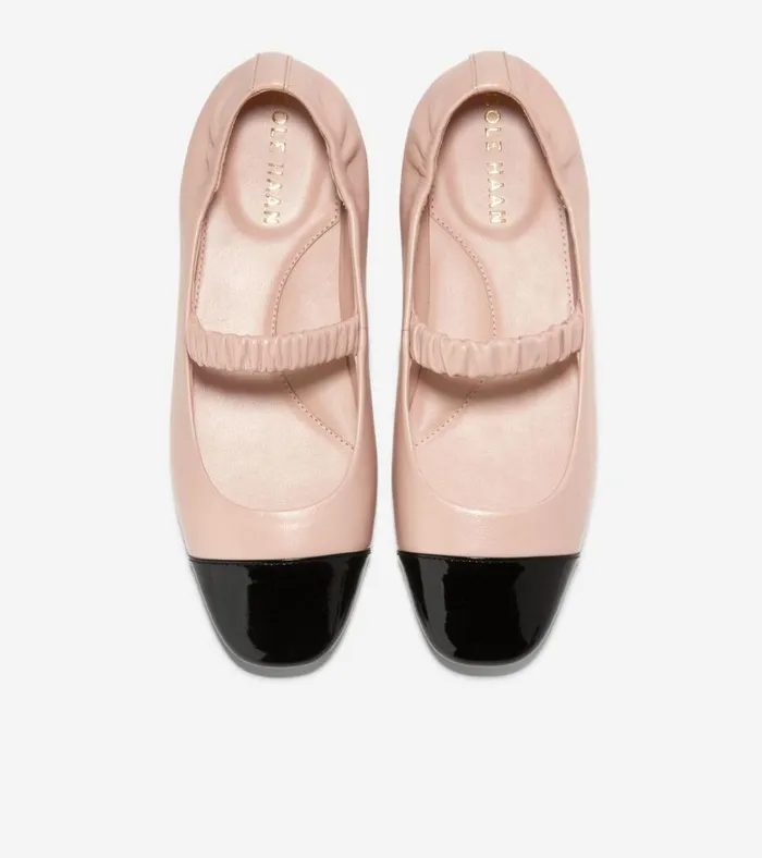 Yvette Ballet Flats Porcelainblack Patent Women Cole Haan Flats and SlipOns