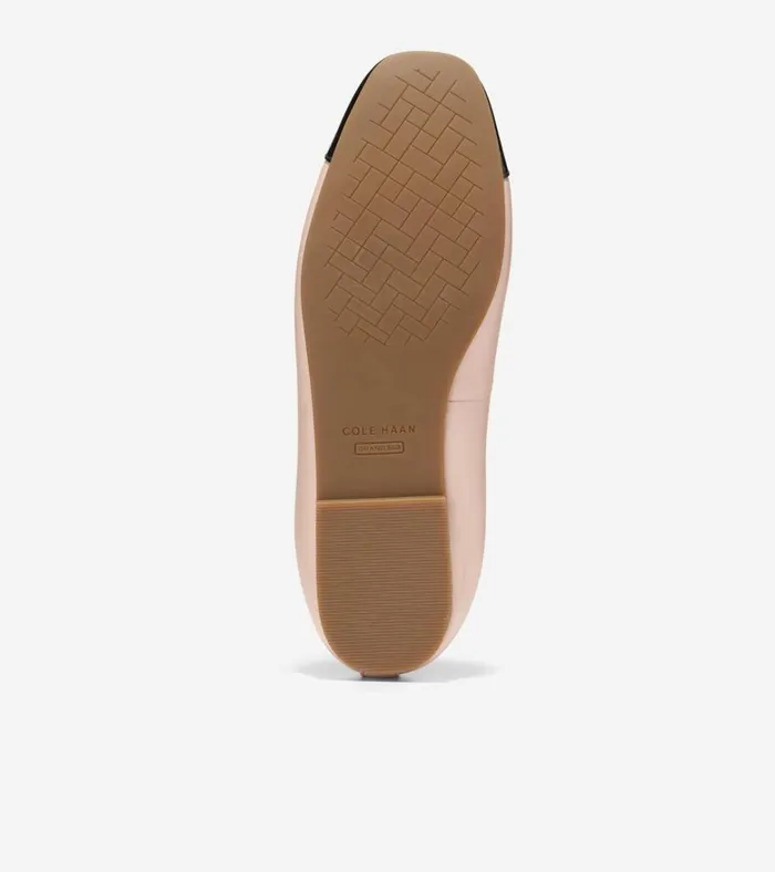 Yvette Ballet Flats Porcelainblack Patent Women Cole Haan Flats and SlipOns