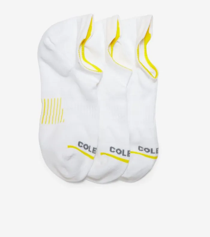 ZERGRAND 3Pair Liner Socks White Women Cole Haan Socks
