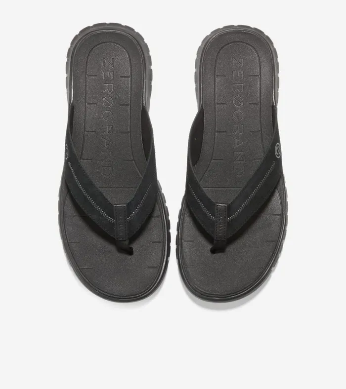 ZERGRAND Thong Sandal Black Men Cole Haan Sandals