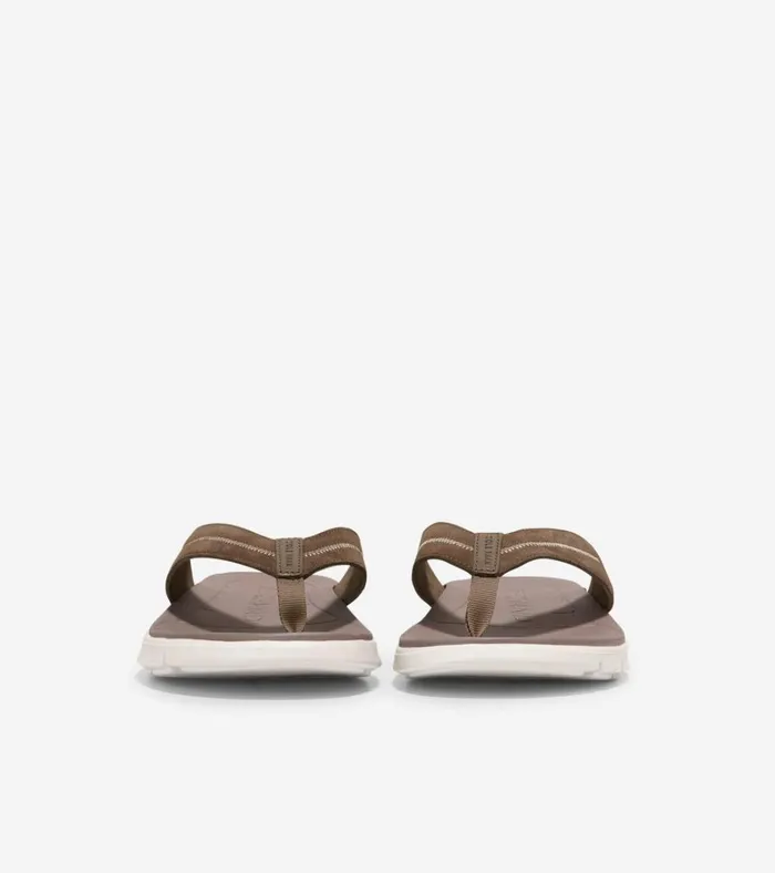 ZERGRAND Thong Sandal Riverstoneoyster Mushroom Men Cole Haan Sandals