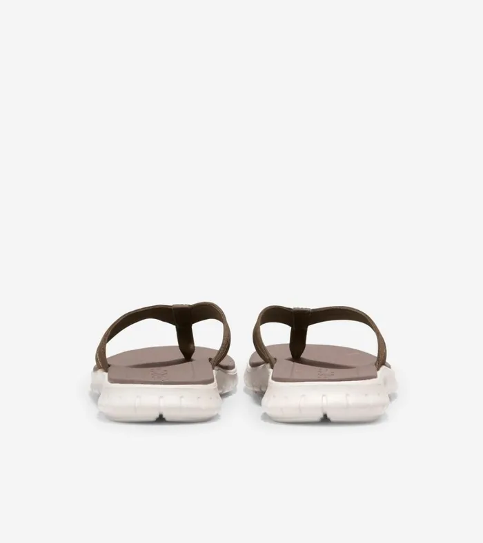 ZERGRAND Thong Sandal Riverstoneoyster Mushroom Men Cole Haan Sandals