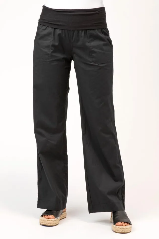 4Pocket Fold Over Pant Black Clothing XCVI Pants