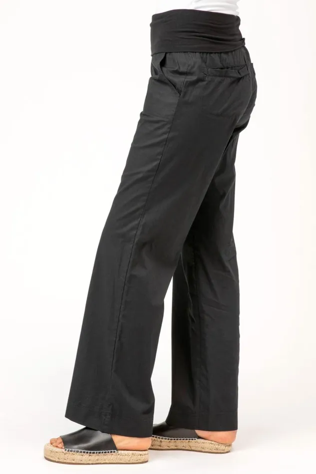 4Pocket Fold Over Pant Black Clothing XCVI Pants