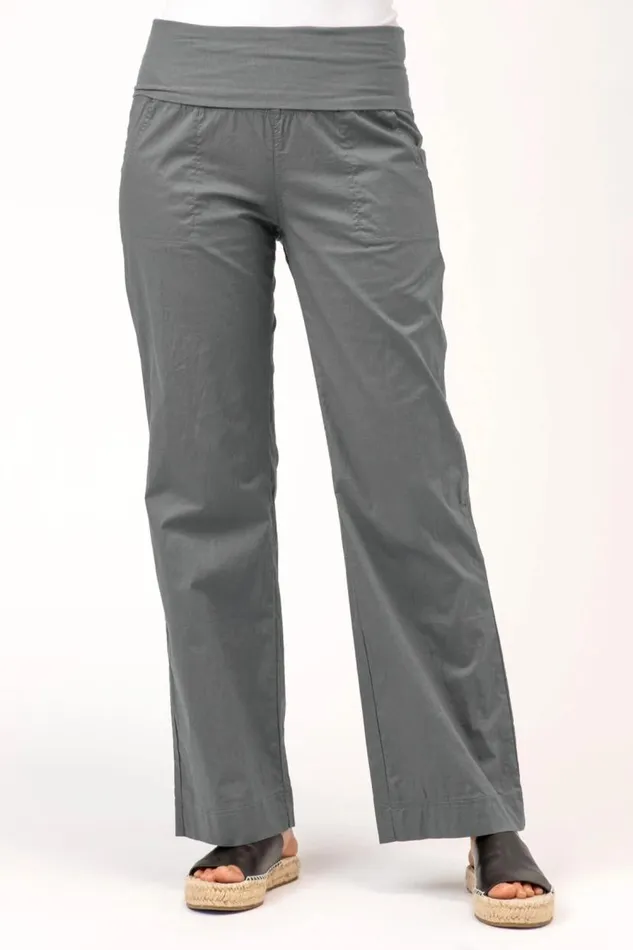 4Pocket Fold Over Pant Charcoal Clothing XCVI Pants