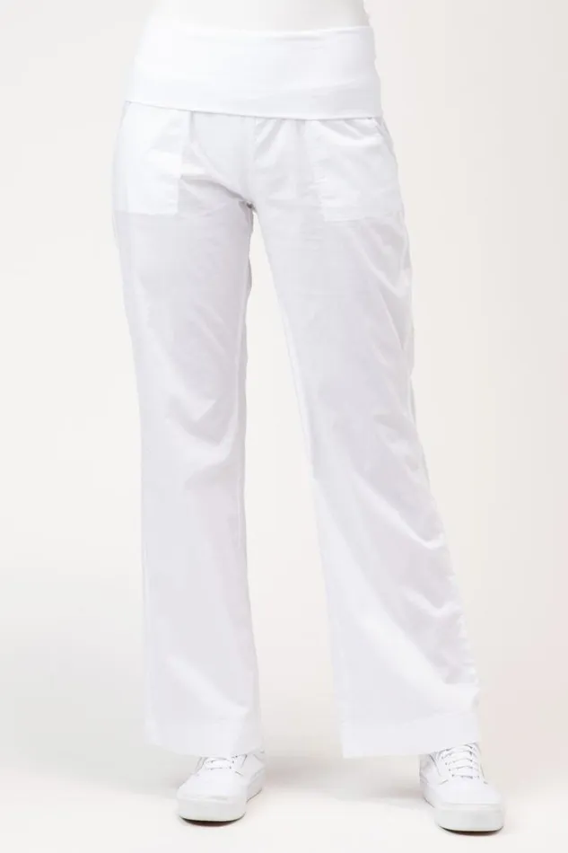 4Pocket Fold Over Pant White Clothing XCVI Pants