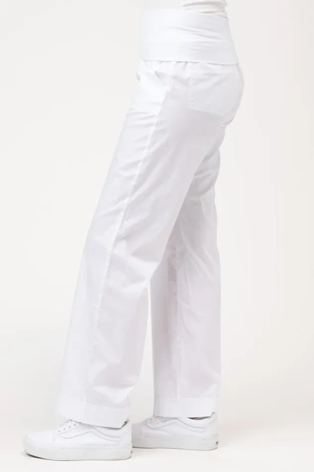 4Pocket Fold Over Pant White Clothing XCVI Pants