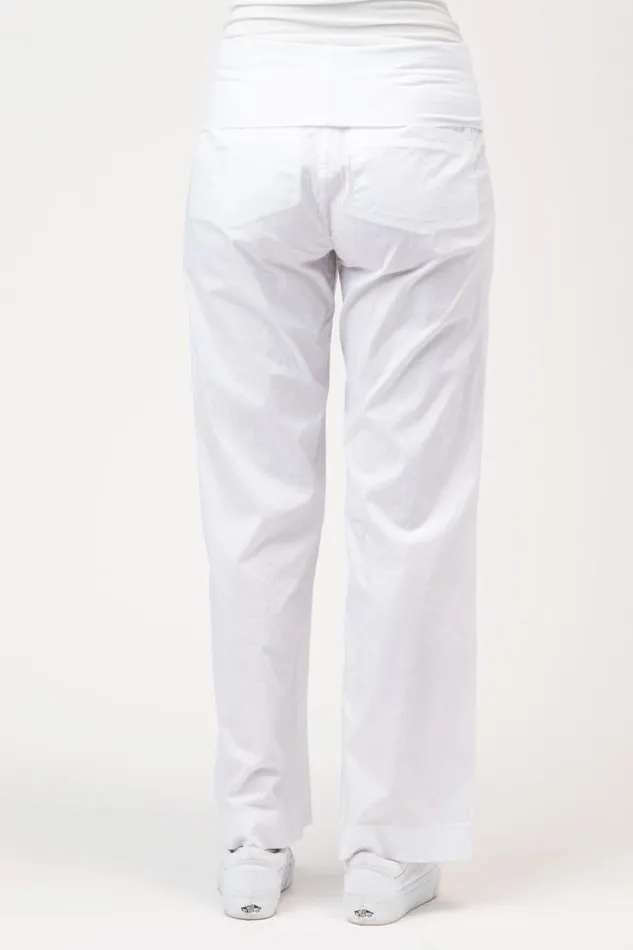 4Pocket Fold Over Pant White Clothing XCVI Pants