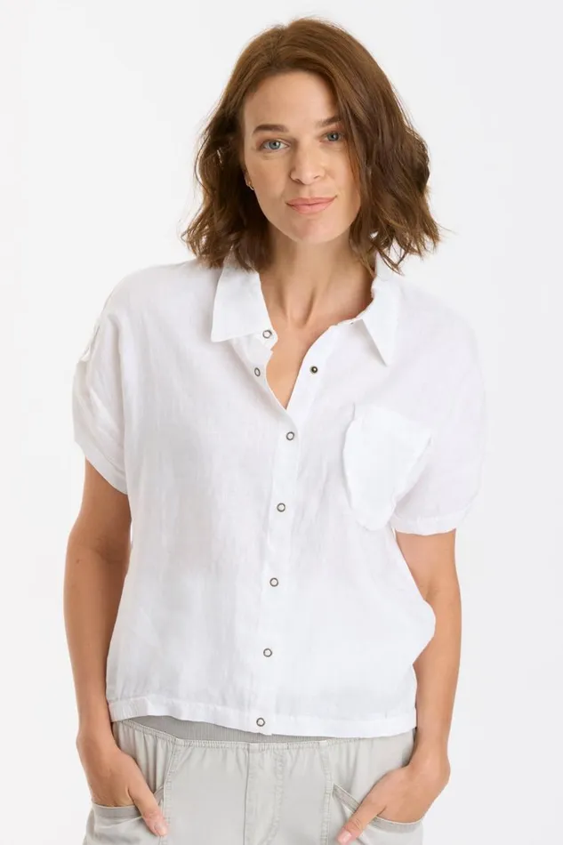 Abner Top White Clothing XCVI ShirtsBlouses