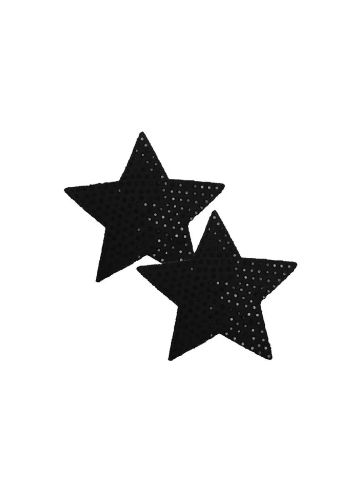 Accessories LingerieClothing Fleur Du Mal Crystal Star Reusable Nipple Pasties Black