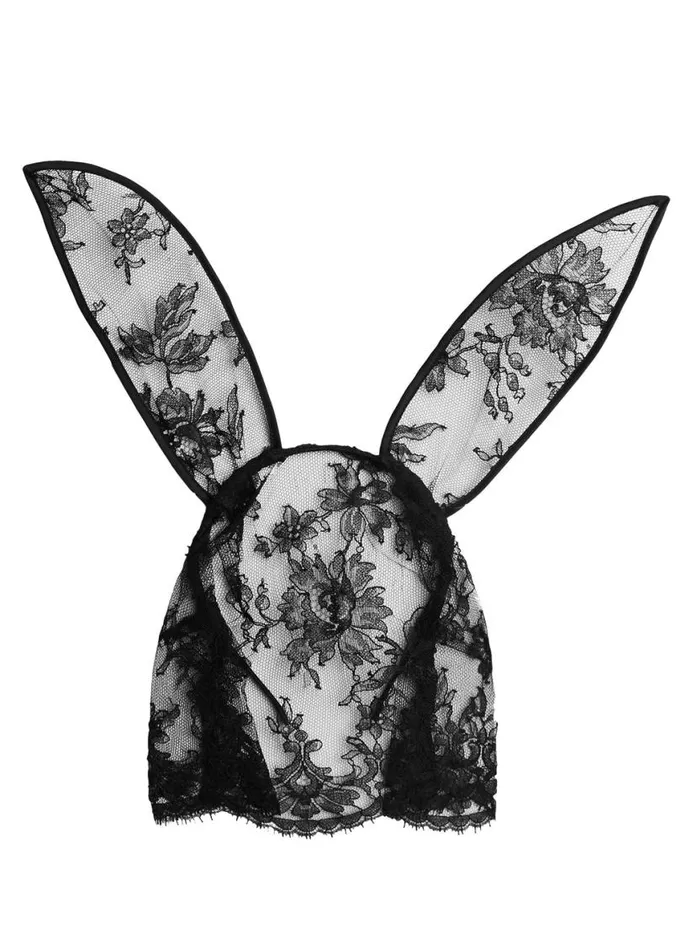 Accessories PleasureLingerie Fleur Du Mal Veiled Bunny Ears Black