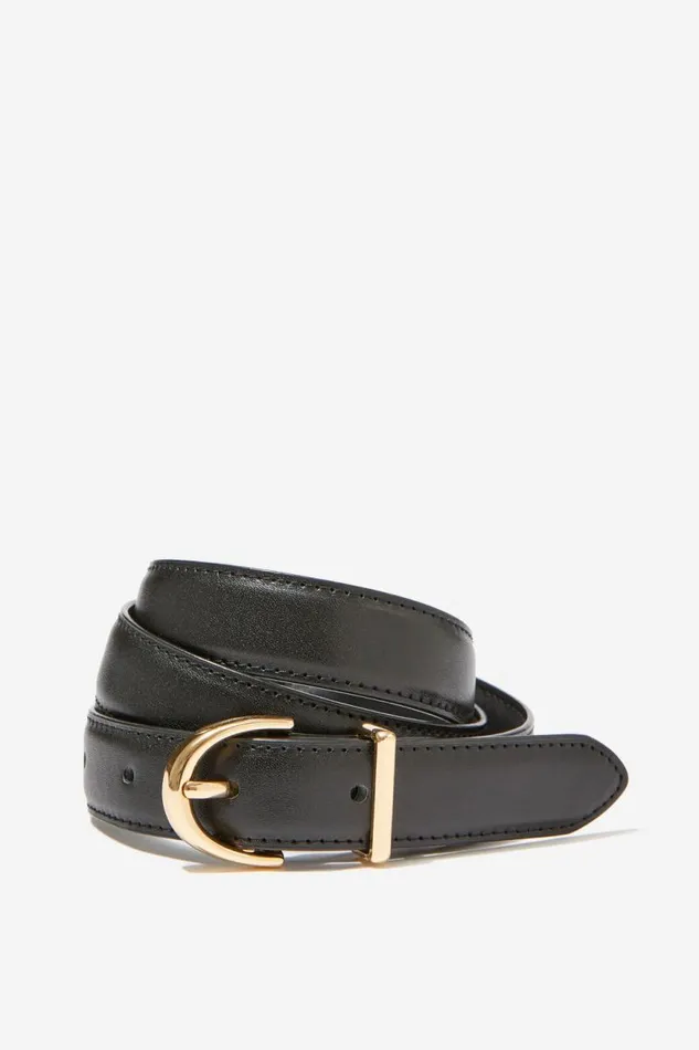 Accessories Supr Accessories Small Classic Buckle Belt Blackgold