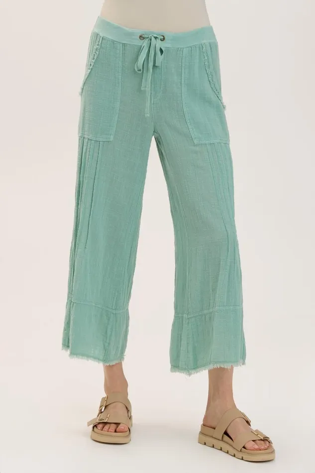 Ace Pant Aquifer Pigment Clothing XCVI Crops