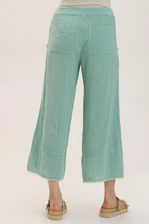Ace Pant Aquifer Pigment Clothing XCVI Crops