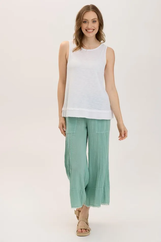 Ace Pant Aquifer Pigment Clothing XCVI Crops