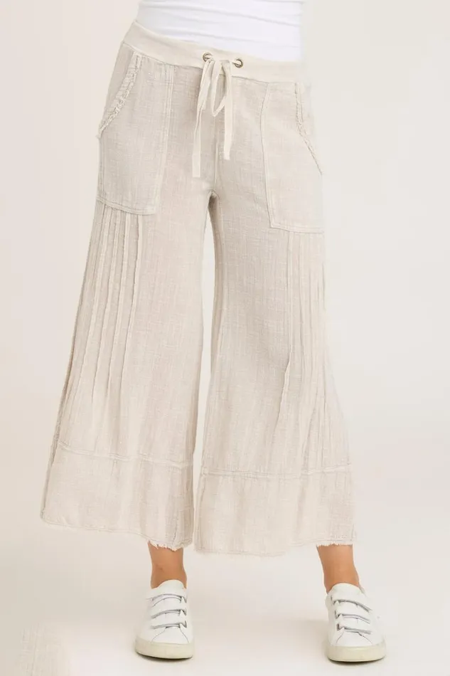 Ace Pant Feirie Wash Whitecap Clothing XCVI Crops