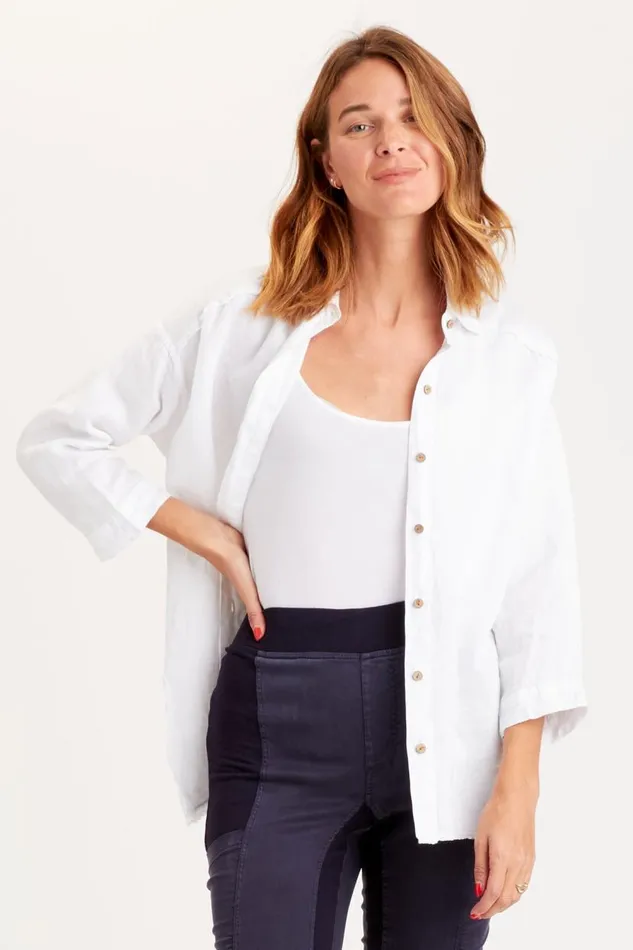 Achilles ButtonUp White Clothing XCVI ShirtsBlouses