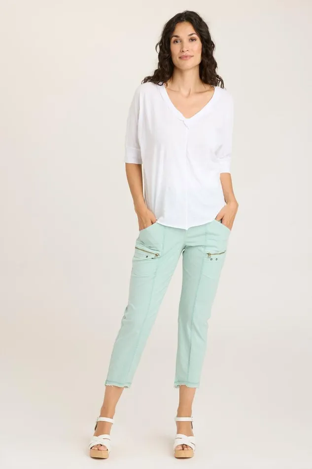 Acker Slim Pant Aquifer Pigment Clothing XCVI Pants