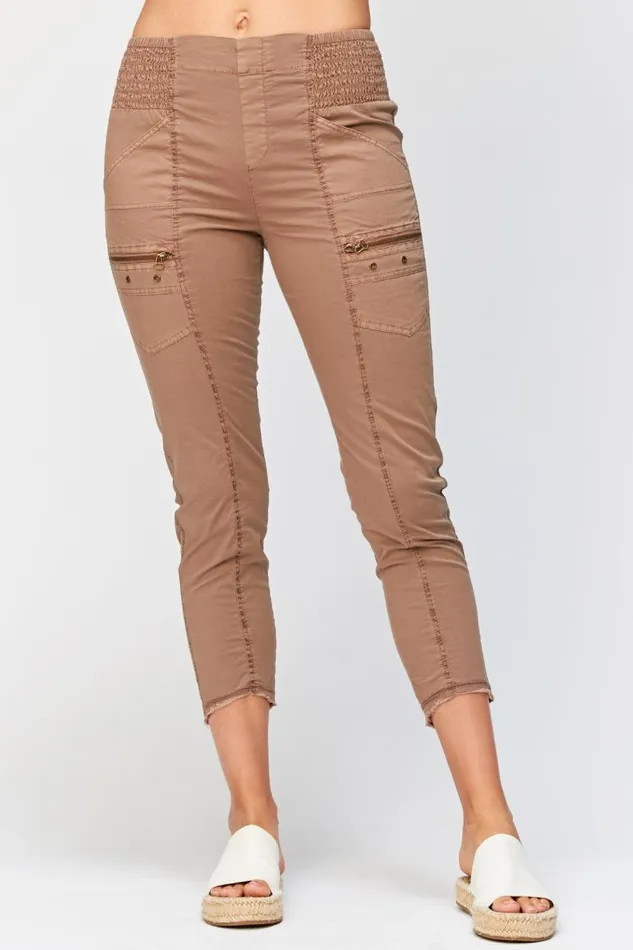 Acker Slim Pant Cypress Bark Clothing XCVI Crops
