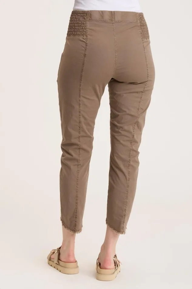 Acker Slim Pant Pecan Pigment Clothing XCVI Crops