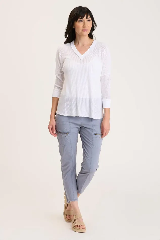 Acker Slim Pant Riverdale Pigment Clothing XCVI Crops