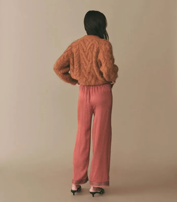 ADELINA CARDIGAN Bright Pumpkin Shop DEN Knitwear