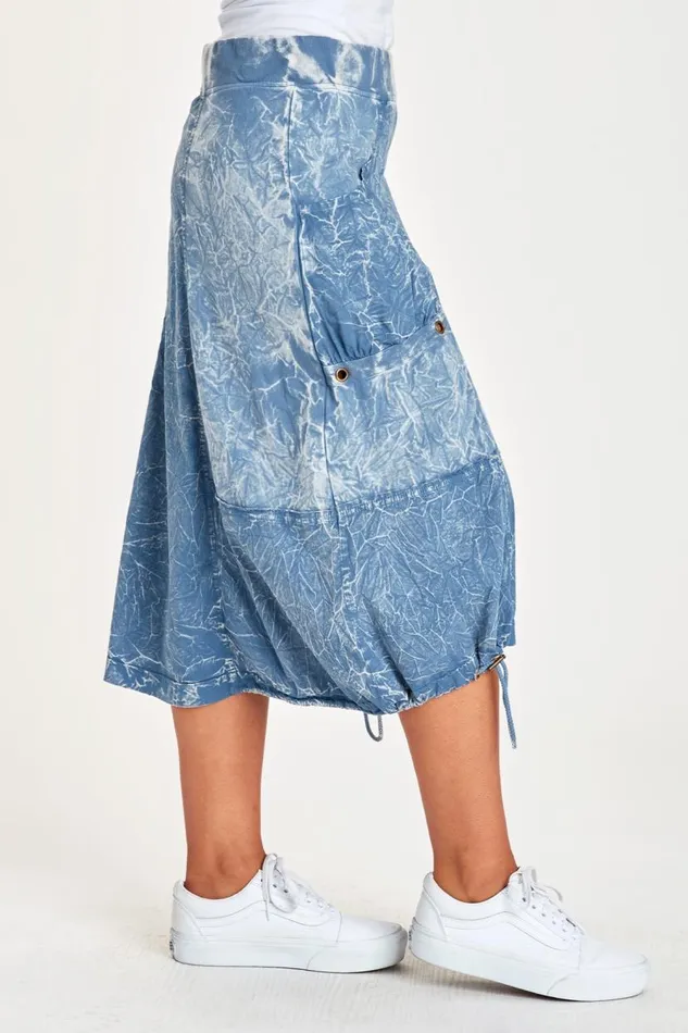 Adriel Bubble Skirt Stone Wash Bluestone Clothing XCVI Skirts
