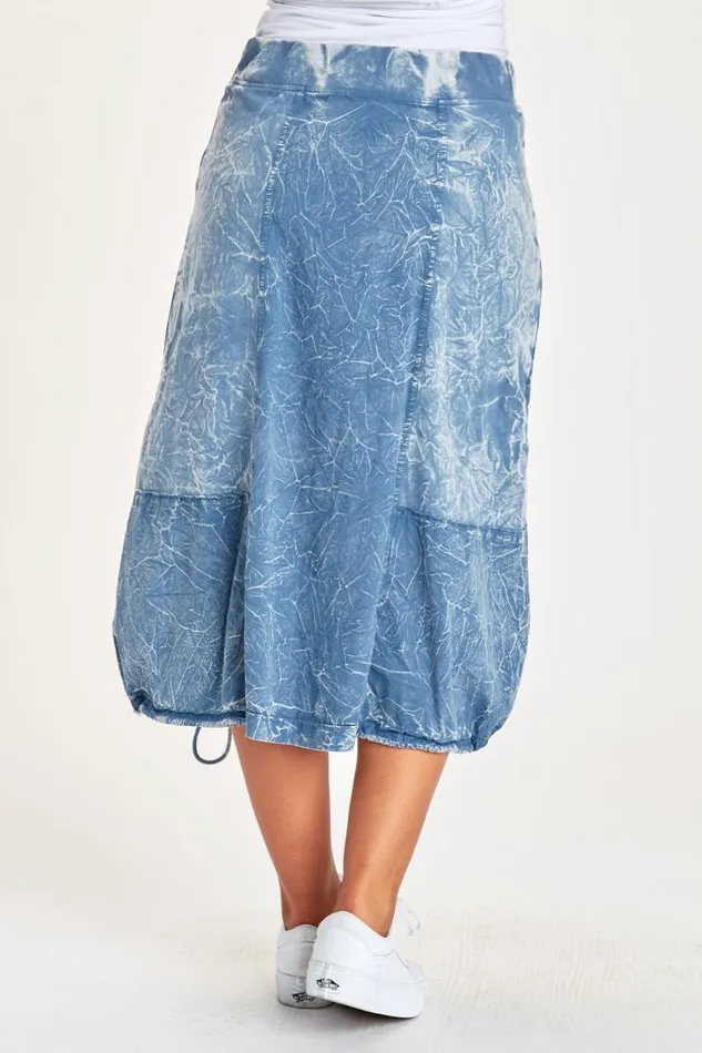 Adriel Bubble Skirt Stone Wash Bluestone Clothing XCVI Skirts