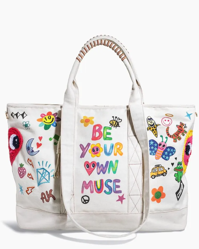 AK X ISCREAMCOLOUR Be Your Own Muse Tote Multi Women Aimee Kestenberg Tote Bags AK X ISCREAMCOLOUR Be Your Own Muse Tote Multi Women Aimee Kestenberg Tote Bags