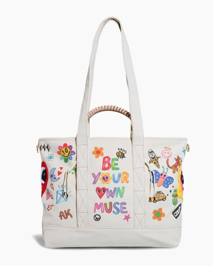 AK X ISCREAMCOLOUR Be Your Own Muse Tote Multi Women Aimee Kestenberg Tote Bags