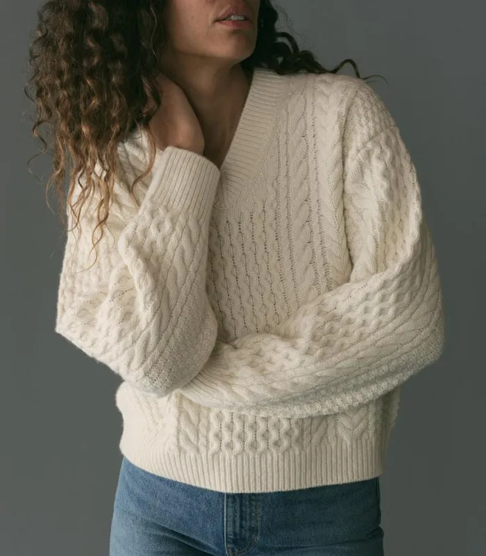 ALEAH SWEATER Ivory Shop DEN Knitwear