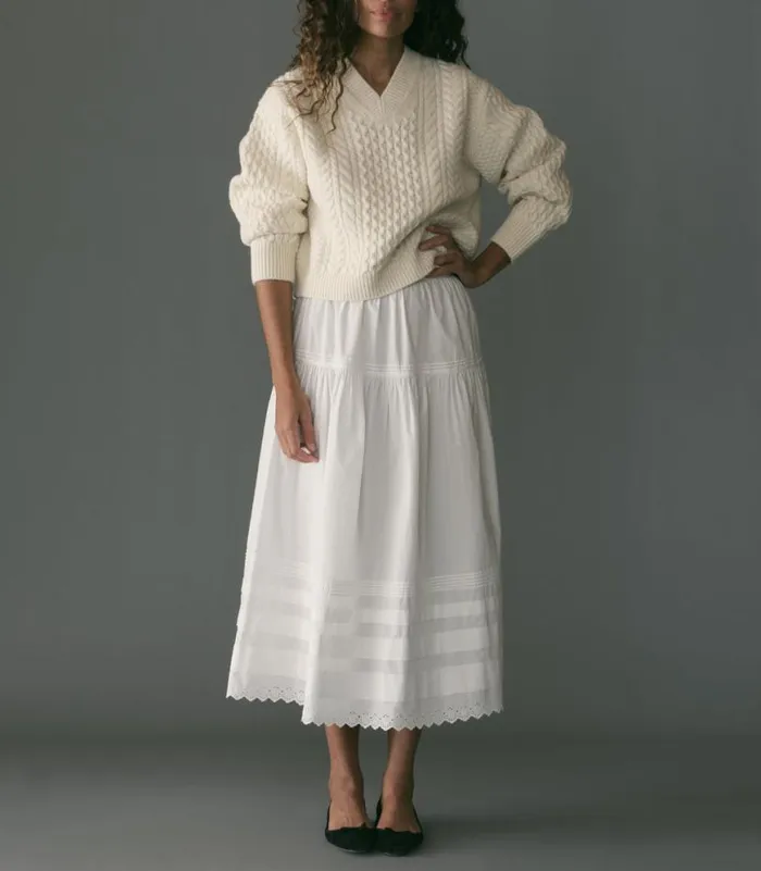 ALEAH SWEATER Ivory Shop DEN Knitwear