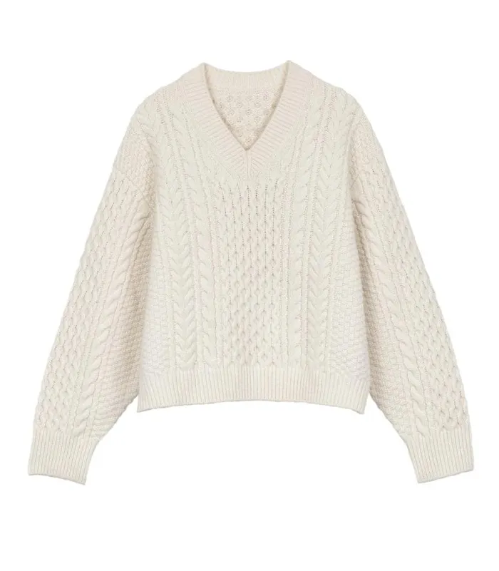 ALEAH SWEATER Ivory Shop DEN Knitwear