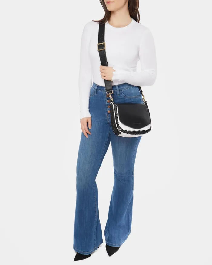 All For Love Saddle Crossbody Black Cloud Women Aimee Kestenberg Crossbody Bags