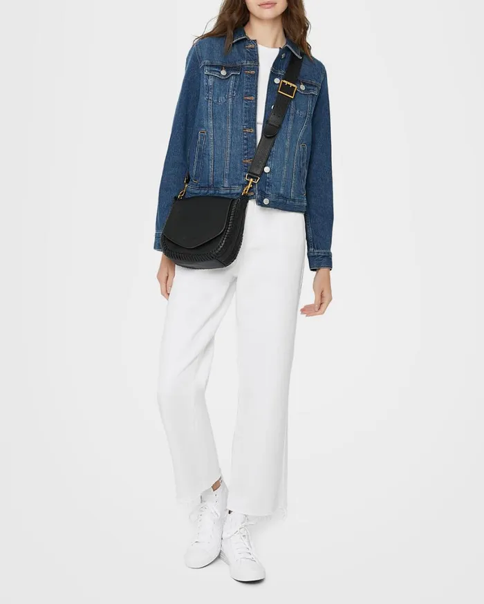 All For Love Saddle Crossbody Black With 14k Yellow Gold Women Aimee Kestenberg Crossbody Bags