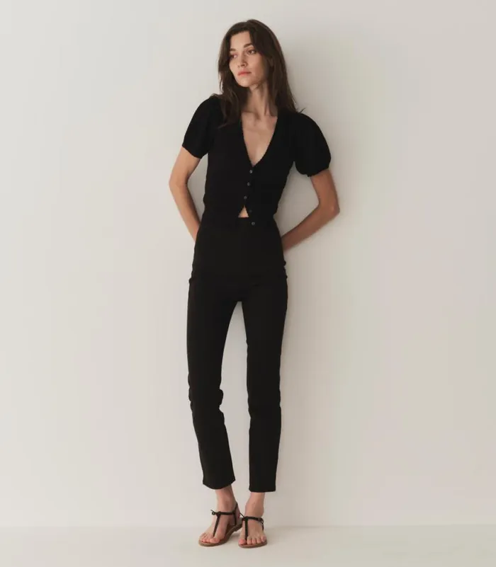 AMBROSE CARDIGAN Black Shop DEN Knitwear