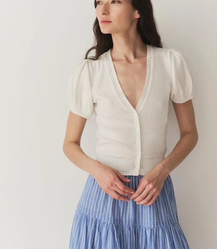 AMBROSE CARDIGAN Ivory Shop DEN Knitwear
