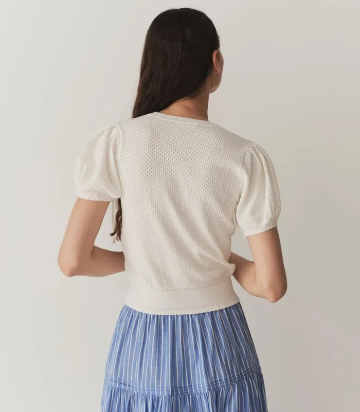AMBROSE CARDIGAN Ivory Shop DEN Knitwear